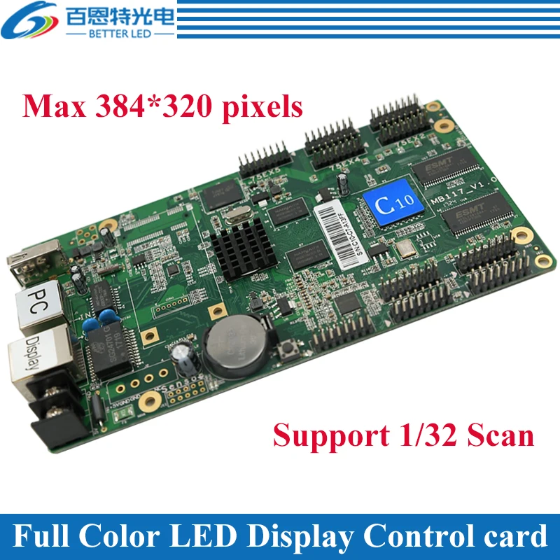 

HD-C10(HD-C15) USB+2 Ethernet Port(Can connect Receiving card) Asynchronous Full Color LED Display Control Card
