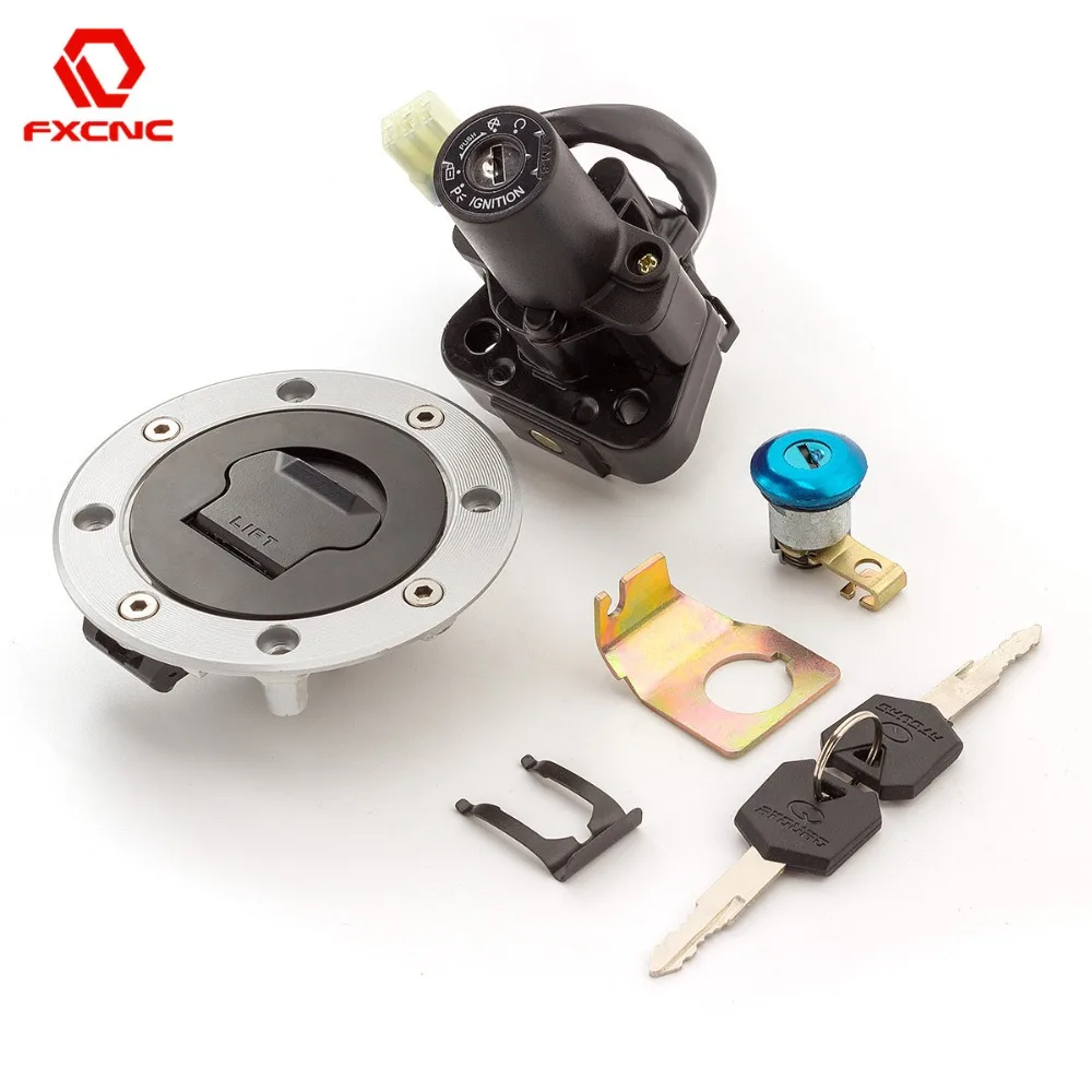 CNC Motorcycle Ignition Switch Lock Gas Cap Lock Seat Lock Keys For