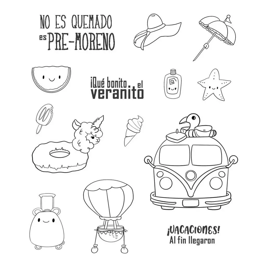 

Summer Spain Clear Stamps For Scrapbooking Paper Cards Making DIY New