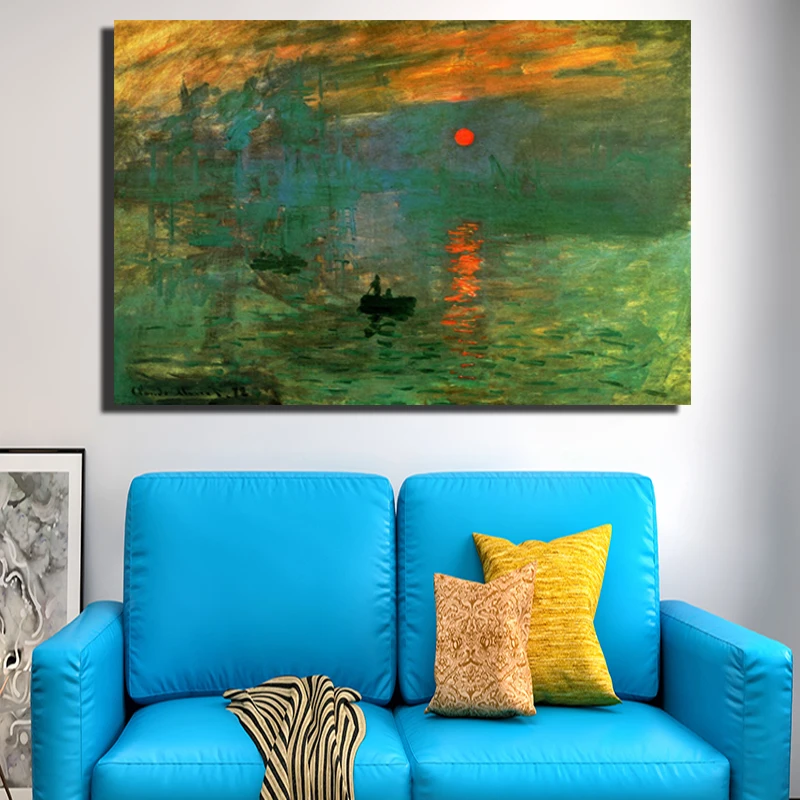 Impression Sunrise Monet Famous Paintings Reions Painting