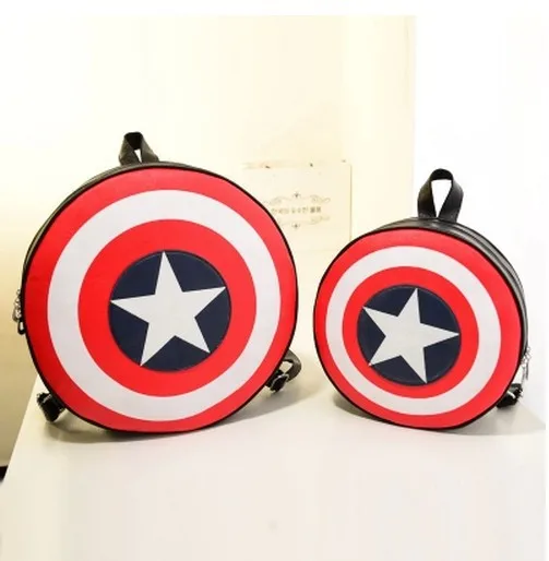 baratas Mendlor Moda Capitão América Escudo Bolsa Escola Mochila Unissex Sacos De Escola para Adolescentes Meninas e Meninos
