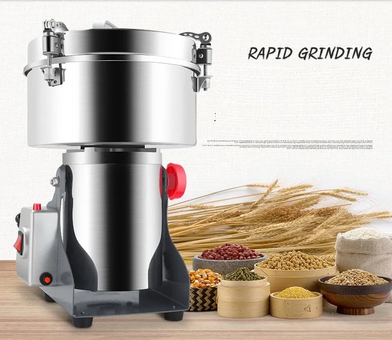 

Large Capacity 4500G Spice Herb Salt Rice Coffee Bean Cocoa Corn Pepper Soybean Leaf Mill Food Powder Grinder Machine