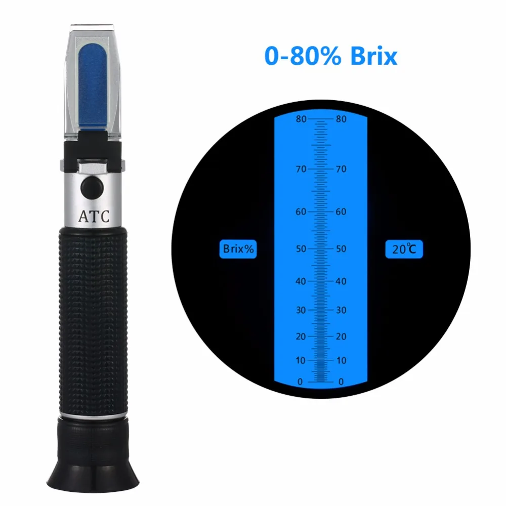 Hand held Range 0 80 brix Atago sugar refractometer sugar tester 0 80