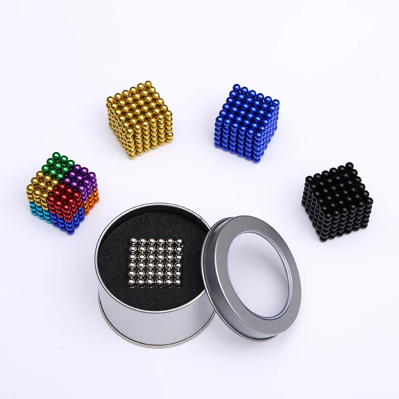 

5mm Decorative Cubes Magic Toys Metal box Package