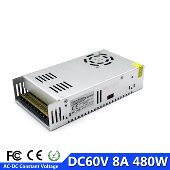 

DC60V 480W Power Supply Switching Constant Voltage Driver Transformer 110V 220V AC DC 60V SMPS For CNC Machine Stepper Motor