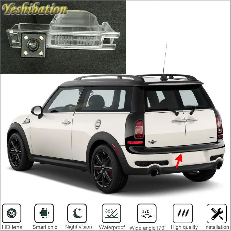 

Yeshibation Автомобильная камера заднего вида для MINI R55 Clubman Coupe 2007 ~ 2011 камера заднего вида/HD CCD + Высококачественная камера заднего вида