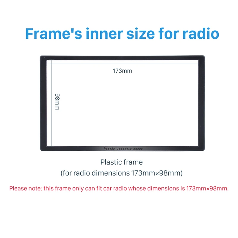 Seicane Универсальный 2Din 173*98 мм автомобильный Радио фасции тире крепление отделка Установка DVD плеер рамка для Honda Accord Civic Odyssey Prelude