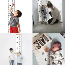 Скандинавский стиль, детская линейка для роста, Таблица размеров для измерения роста, настенная линейка, наклейка для украшения дома комнаты, INS