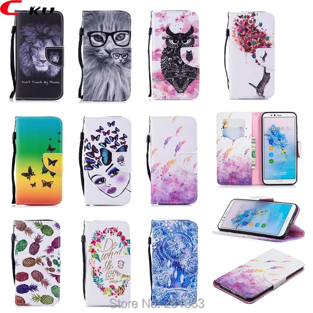 Luxury Cartoon Wallet Leather Case For Sony Xperia L1 XZ1 XA2 XA1 HTC U11 M9 M10 Ultra ID Card TPU Stand Lion Cat Cover 100pcs | Мобильные