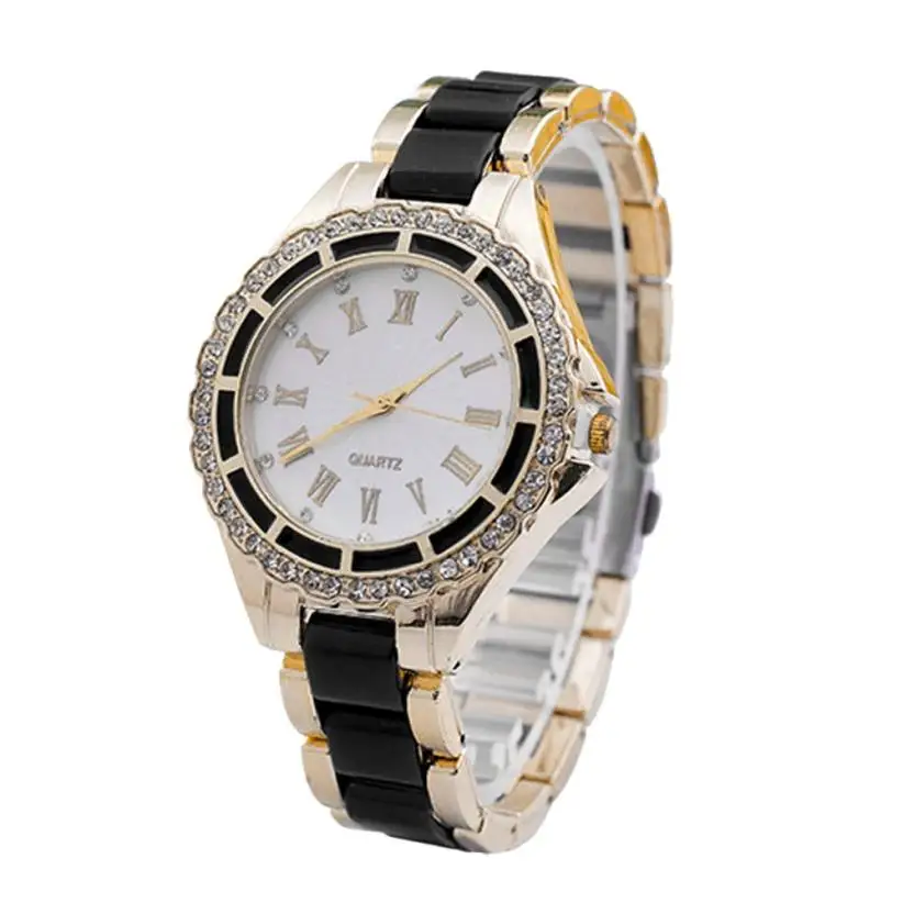 

OTOKY Hot Unique Women Stainless Steel Crystal Dial Band Analog Quartz Wrist Watch Drop Ship june21 P30