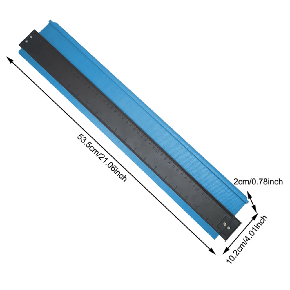 Пластиковый измерительный прибор контурный копировальный профиль Дубликатор 5 ширина Стандартный Калибр деревянная маркировочная плитка инструмент ламинат плитка общие инструменты