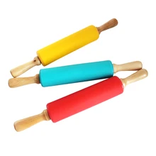 Силиконовая Скалка 5 размеров антипригарные кухонные аксессуары