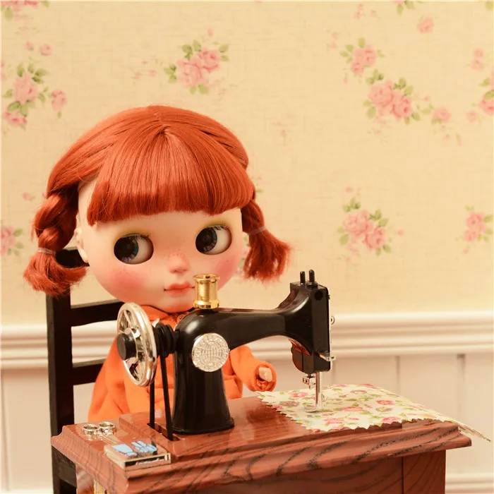 Ностальгия швейная машина доступна для 1/6 BJD Blythes JB PULLIP AZONE DAL кукла licca стрельба реквизит кукла аксессуары - Цвет: like the picture