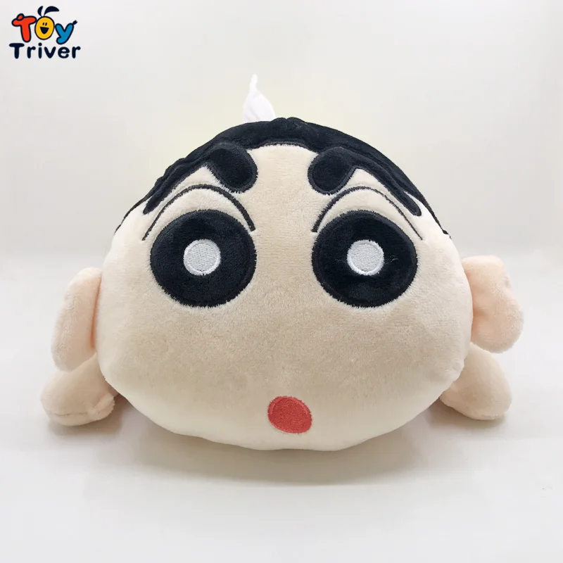Японское аниме Shin Chan Crayon плюшевая игрушка мягкая кукла коробка для салфеток