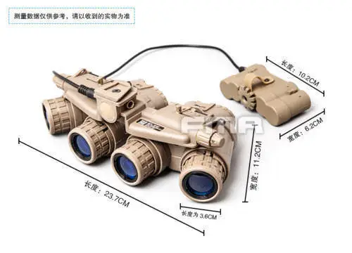 FMA Охотничий Тактический Страйкбол GPMVG 18 ночного видения очки NVG манекен BK/DE модель