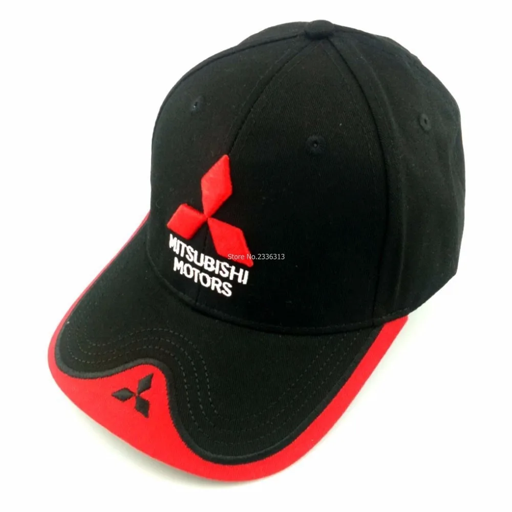 

2 Colours New Mitsubishi baseball Cap Casquette Gorras Bone Hat Snapback Hip Hop Hat truck hats