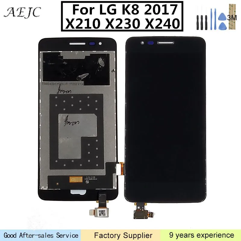 Для LG K8 2017 X210 X230 X240H X240DSF X240 X240K ЖК дисплей кодирующий преобразователь сенсорного