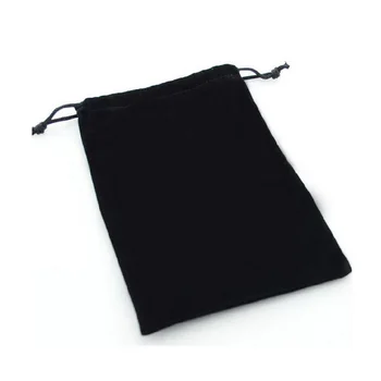 

Hot Selling Wholesale Big Size Black Velvet Bag Fashion Pouch for Jewelry 10cm*12cm