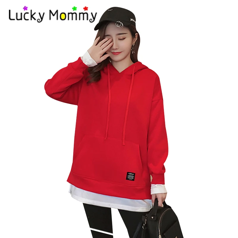 

Fashion Winter Maternity Hoodie Hoodies Loose Casual Pregnancy Clothes for Pregnant Women Plus Size Maternity Clothing 4 Colors