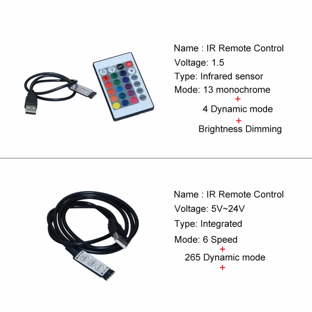 5 В USB RGB светодиодный светильник 60 светодиодов/м SMD 2835 3528 Светодиодный диодный