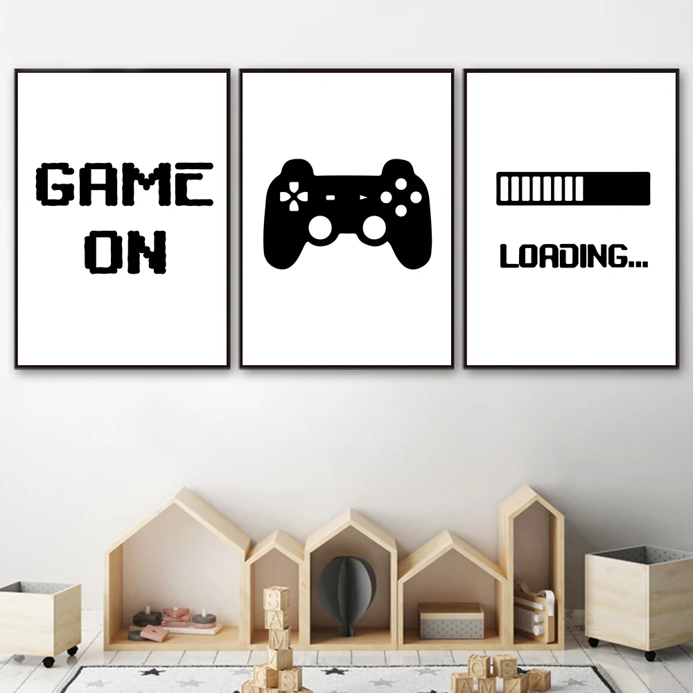 Black-And-White-Canvas-Painting-Nordic-Nursery-Posters-And-Prints-Play-Game-Baby-Boy-Room-Decor (3)