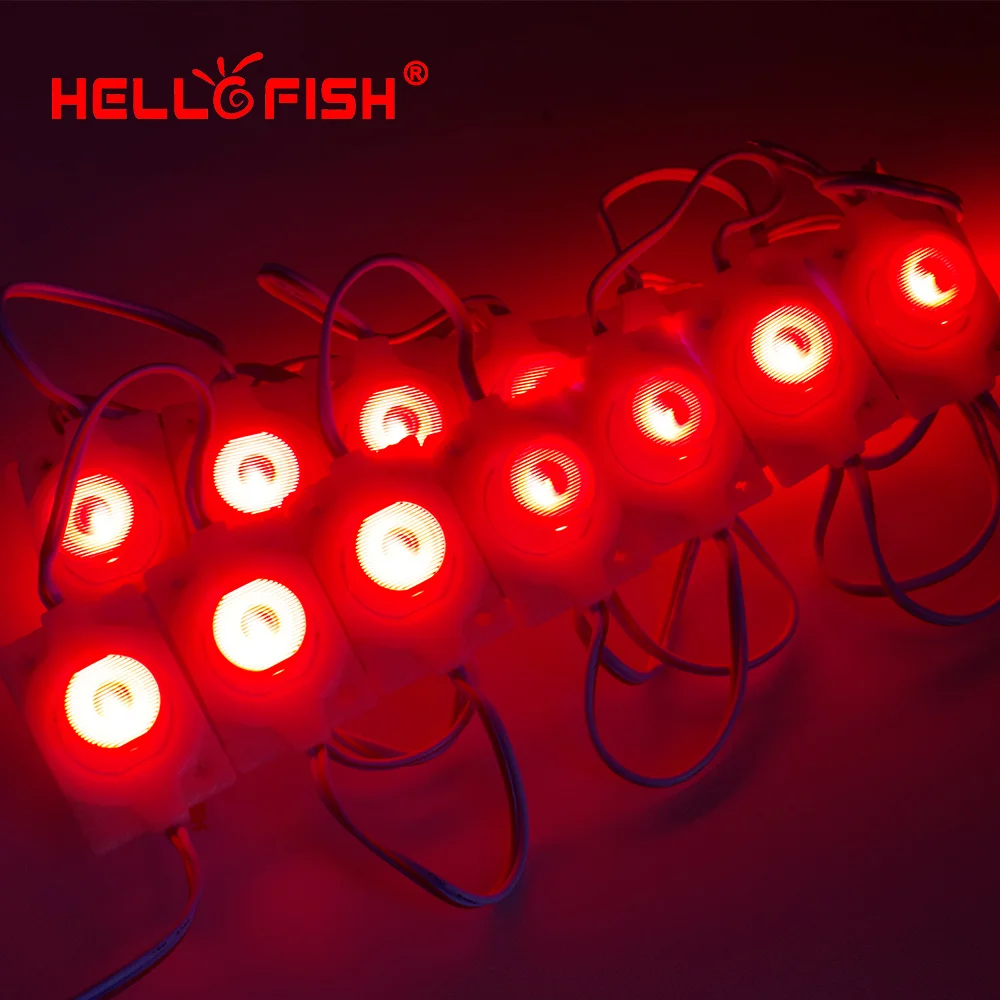 Hello Fish 20pcs DC12V модули высокой мощности рекламные Модули для фоновой подсветки световой угол 60 градусов IP68 водонепроницаемый