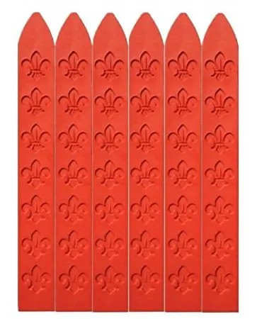 new 6pcs vintage red