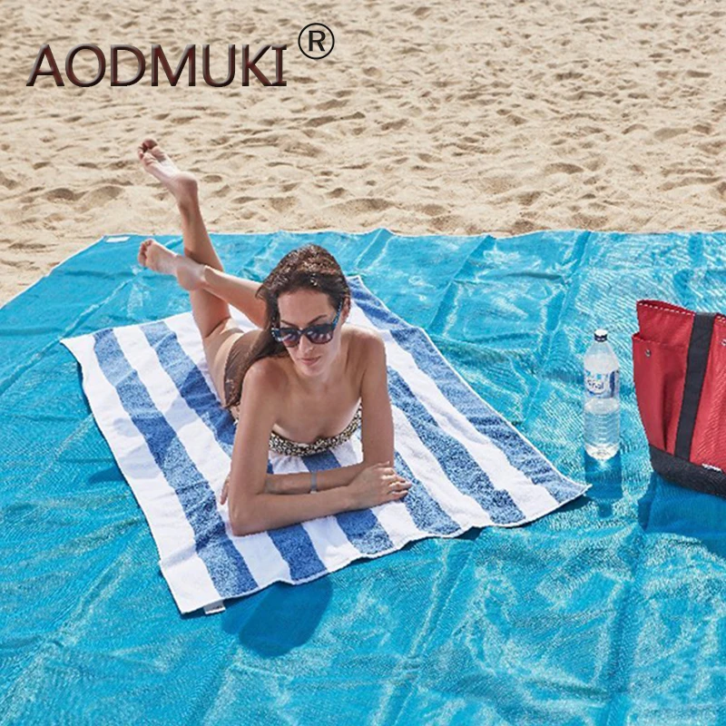 

AODMUKI Beach Blanket Outdoor Portable Picnic Mat Camping Ground Mat Mattress Outdoor Camping Picnic Mat blanket