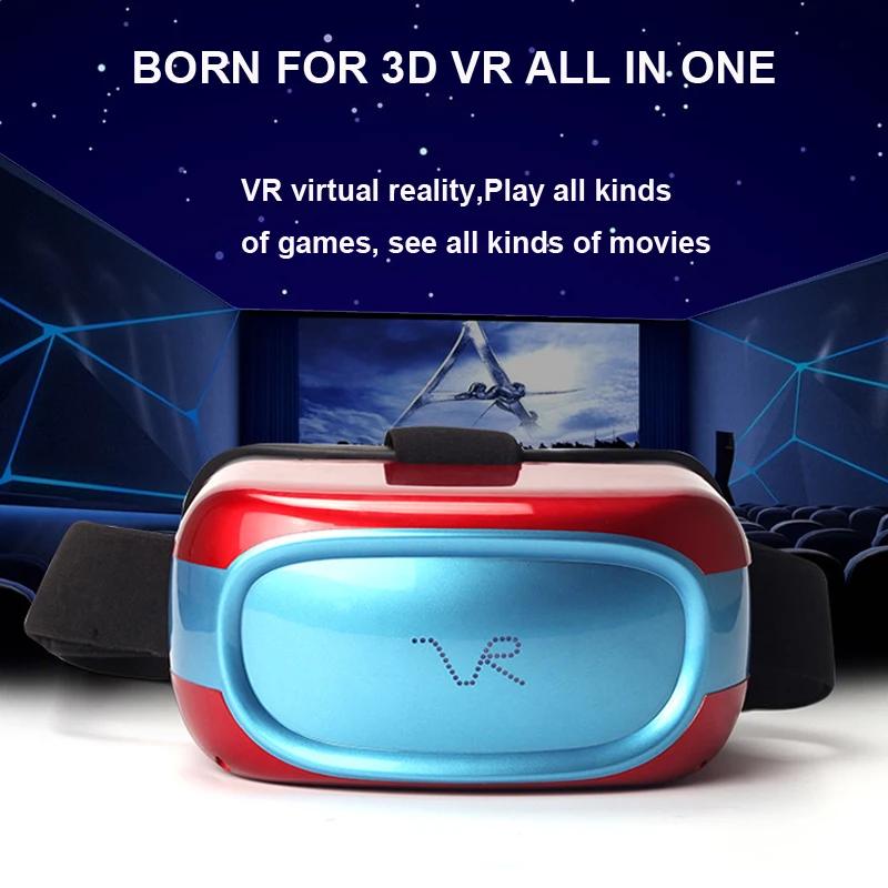 PEASPER 5inch Virtual Reality Glasses VR All In One HD Headset Cinema