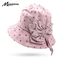 Новые модные женские туфли охоты рыбалки Панама Кепки девушка шляпа солнца летняя хлопковая Шапки с бантом широкими полями Кепки дамы головные уборы