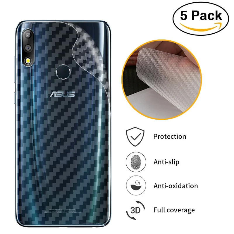 

3D Carbon Fiber Protective Back Film For Asus Zenfone Max Pro M2 ZB631KL Back Screen Protector Film Sticker For ASUS ZB631KL