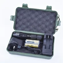 world-wind#3011 G700 X800 LED Flashlight Tactical XML-T6 Zoomable Torch Lamp 18650 AAA free shipping