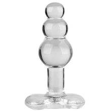 Pyrex glass dildo fake penis crystal anal beads butt plug prostate massager g-spot female masturbation Sex toys for women men
