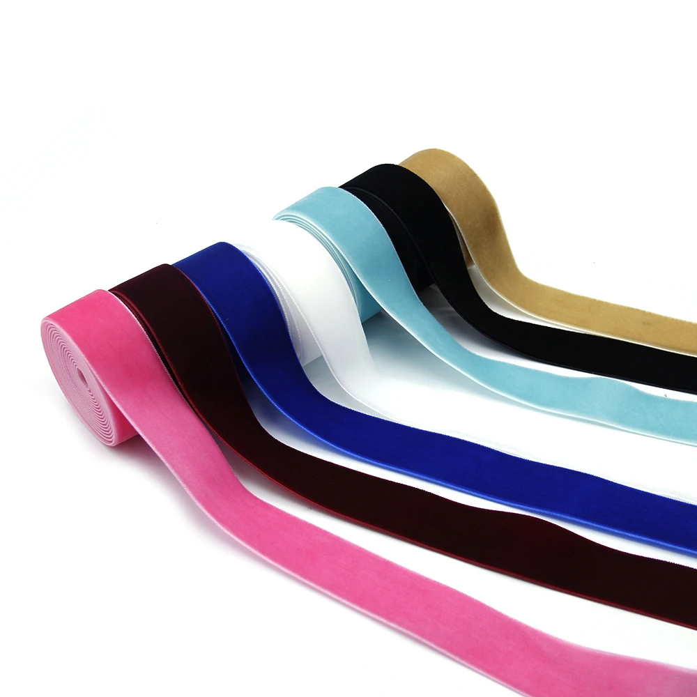 

David accessories 1" 25mm Solid color Inelastic Velvet Ribbon for Hairbow 25 yards,DIY handmade materials, gift wrap,25Yc5384