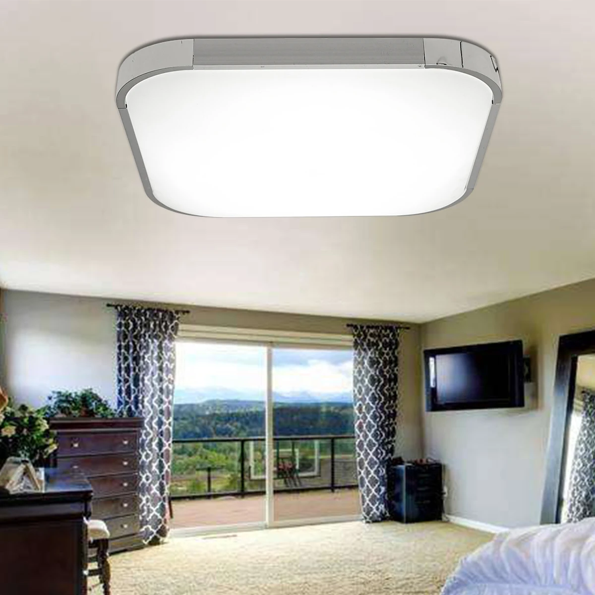 

28W White Lighting Flush Mount Modern LED Ceiling Lamp Square Ceiling Lights for Kitchen Living Room Bedroom Fixture luminaria