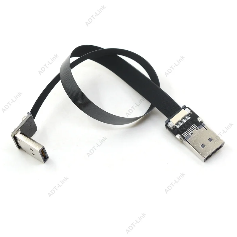 DisplayPort FPV 90 градусов адаптер 5 см-100 см DP лента гибкой печатной платы плоский кабель