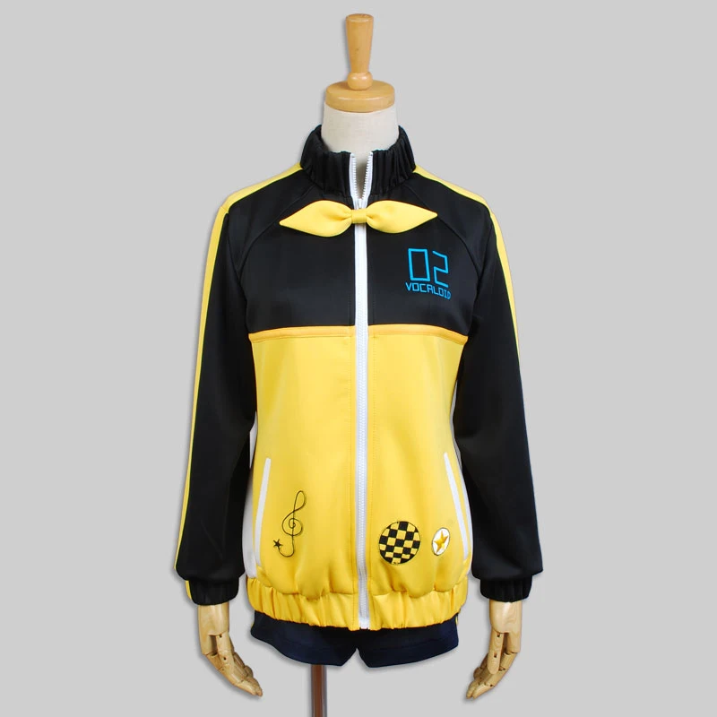 

Anime! Vocaloid Project Diva-f Kagamine Rin Len sj Uniform Cosplay Costume Unisex Daily Wear Custom-made Size Free Shipping