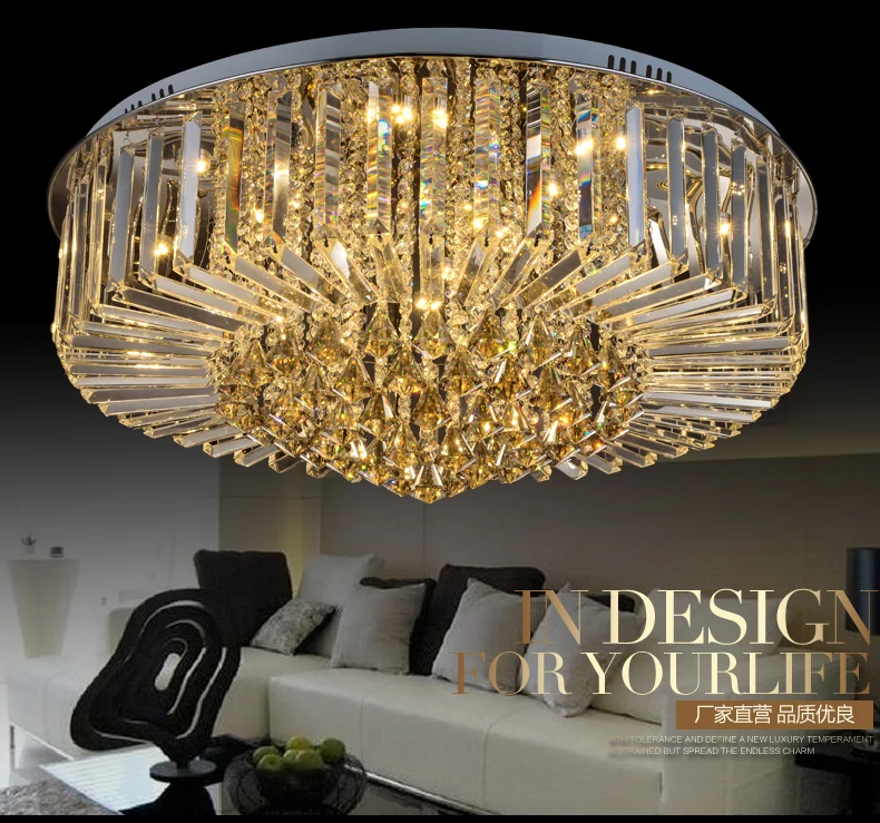 

LED Crystal Ceiling Light Living Room Light Modern Simple Bedroom lighting Luxurious Crystal ceiling lamps Restaurant lamps led