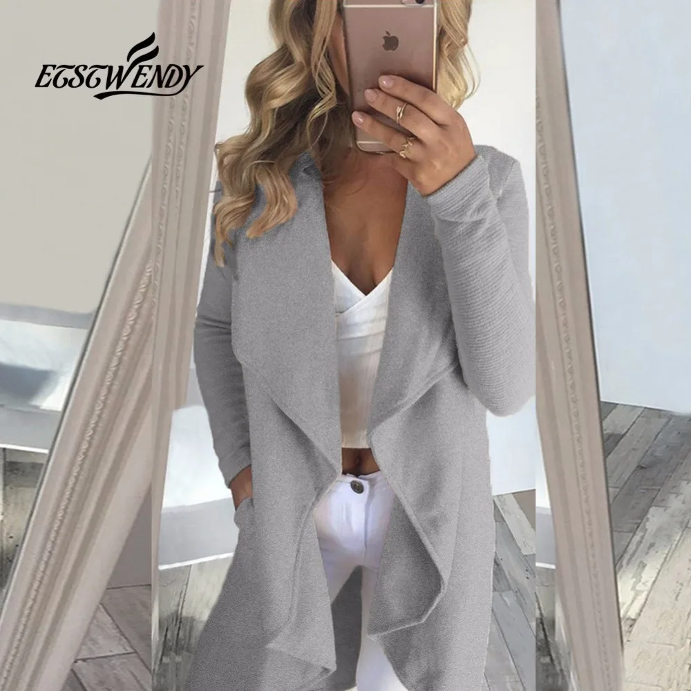 amazing  Autumn 2019 Women Coats High Quality Patchwork Open Stitch Jackets Slim Women Clothes Fashion Stree