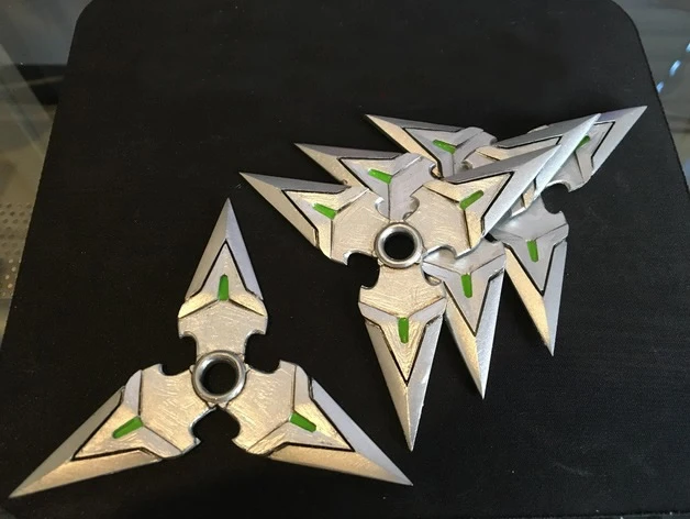 Overwatch Genji Shimada Shuriken косплей реквизит