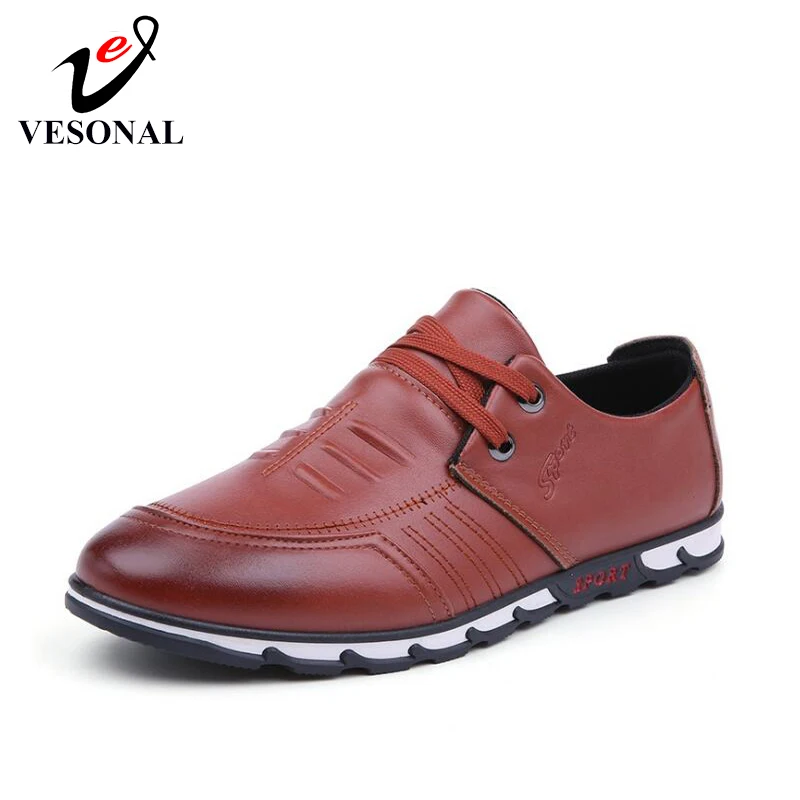 

VESONAL 2019 Summer Men Shoes Loafers Male Moccasins PU Leather Flats Soft Breathable Casual Boat Driver Footwear Driving C261