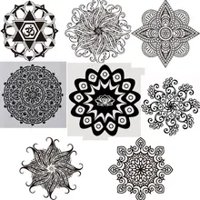 hot selling Buddhism India Mandala wall stickers Namaste India removable creative vinyl wallpaper mural home decoration