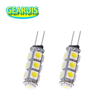

100X High quality White G4 13 SMD LED 5050 13SMD DC 12V RV Marine Boat Camper Light Bulb Lamps Warm White Cool White Car Home
