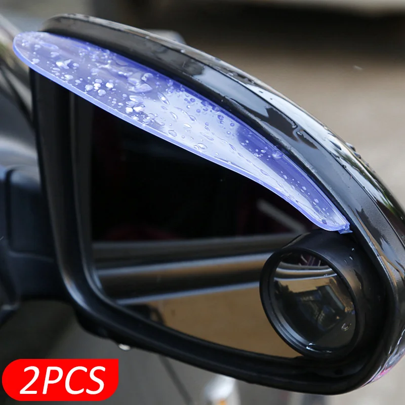 Car Rearview Styling Side Mirror Transparent Sun Rain Raining Day