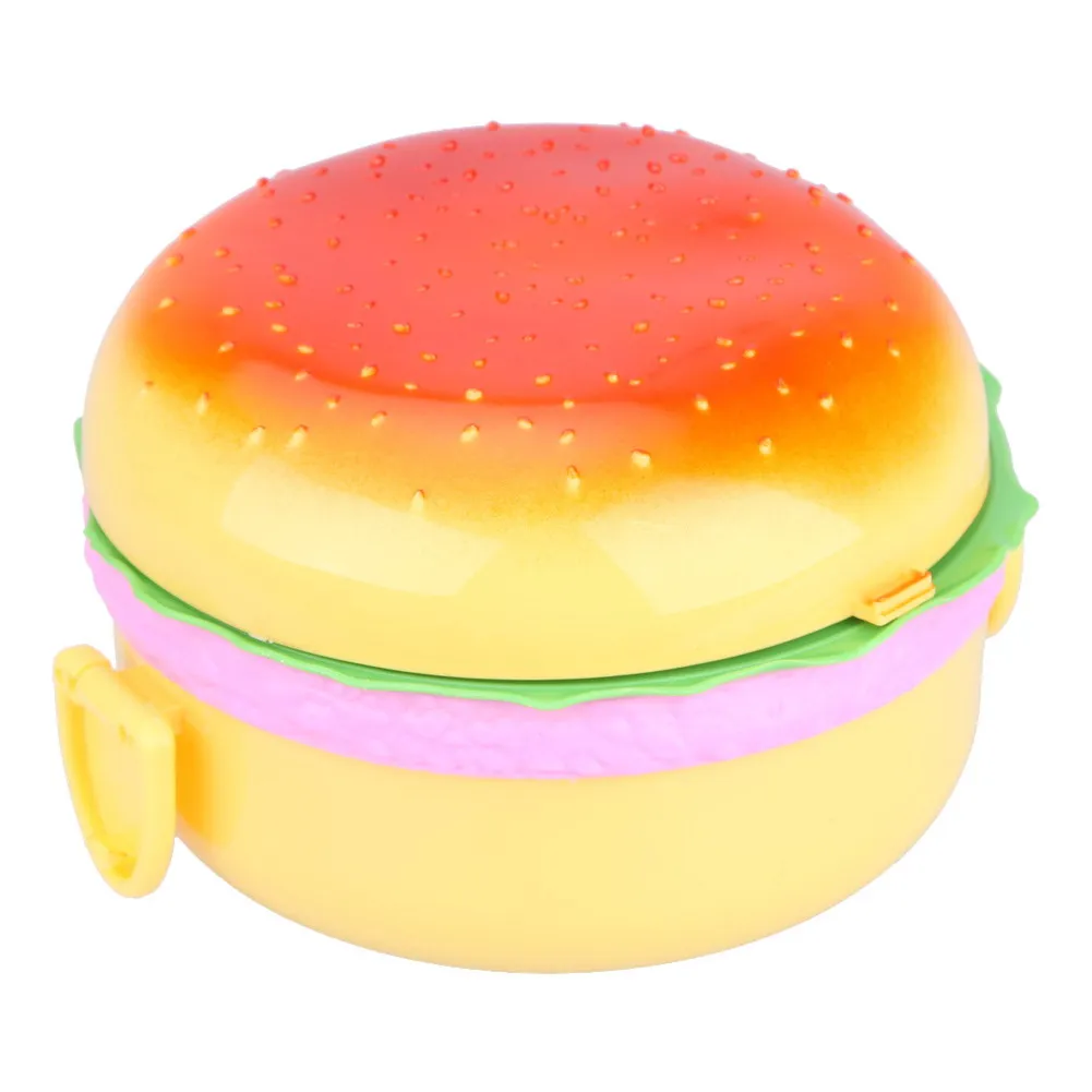 1000mL Hamburg Style Lunchbox Thermal Bento LunchBox For Food Plastic Insulation Storage Food Container for kids(China (Mainland))