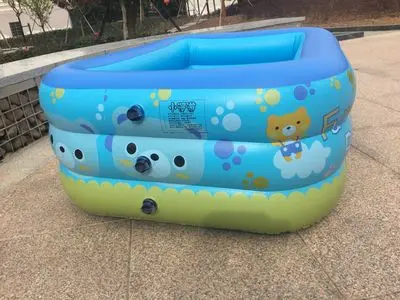 

Children Bathing Tub Baby Home Paddling Pool Inflatable Square Swimming Pool Kids Inflatable Freeshipping Infant Water zwembad