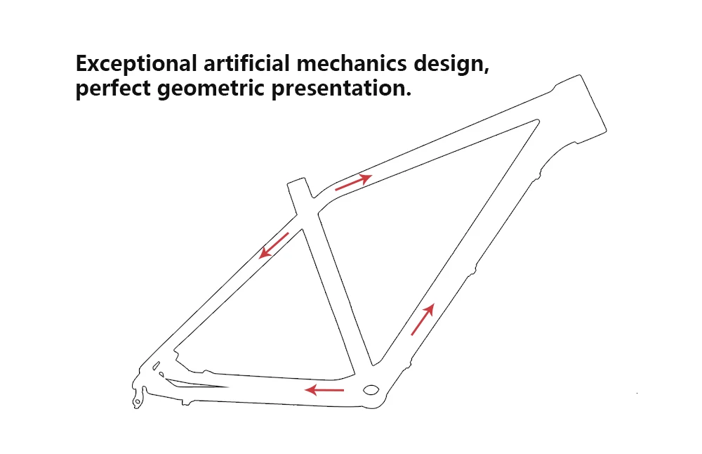 Clearance Costelo Attack XC Pro Mountain MTB Bicycle Carbon Frame Torayca UD Carbon Fiber Bicycle Frame 27.5er 650B Carbon Mtb bike frame 9