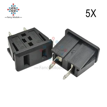

5PCS/Lot AC 125V 15A US Plug Panel Mount US Outlet Power Socket 2 Terminal Adapter