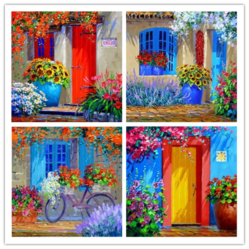 

2018 Diy 5D Diamond Paintings, Garden Cottages, Mosaic Landscapes, Cross Stitch Suites, Diamond Embroidery, Home Decor