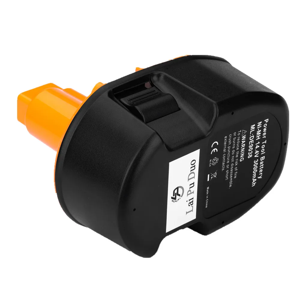 Ceny 14.4 V 3000 mAh Ni MH elektronarzędzia Replacemet bateria do obsługi Dewalt DC9091 DC9094 DE9031 DE9038 DE9091 DE9092 DE9094 DE9502